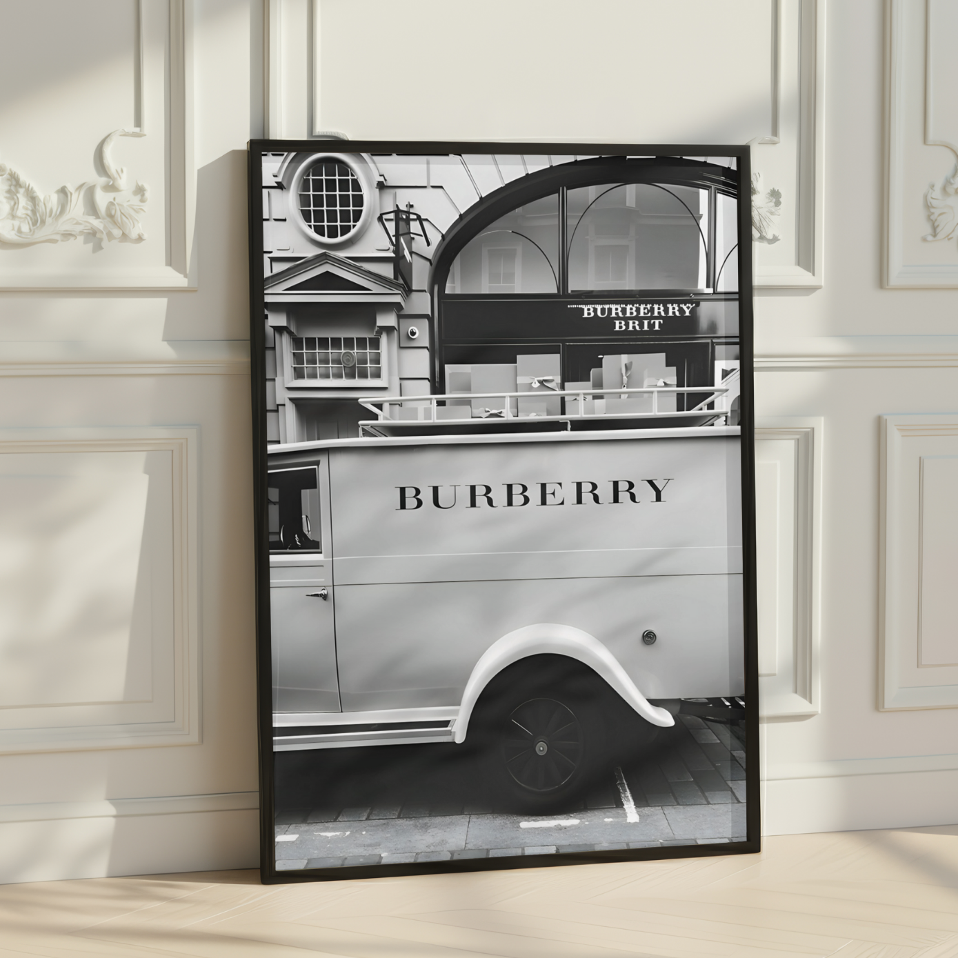 Burberry Vintage Car Print