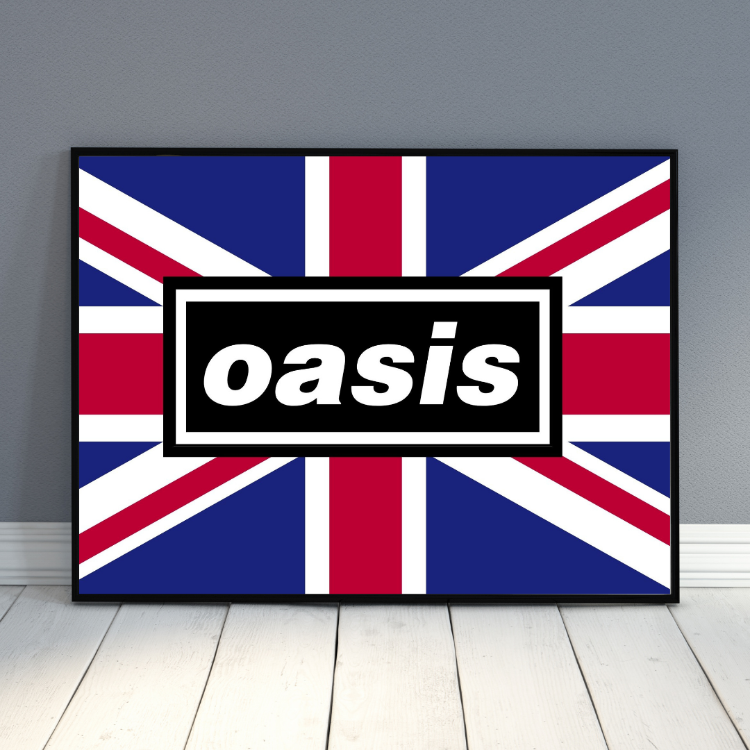 Oasis Union Jack Flag Print