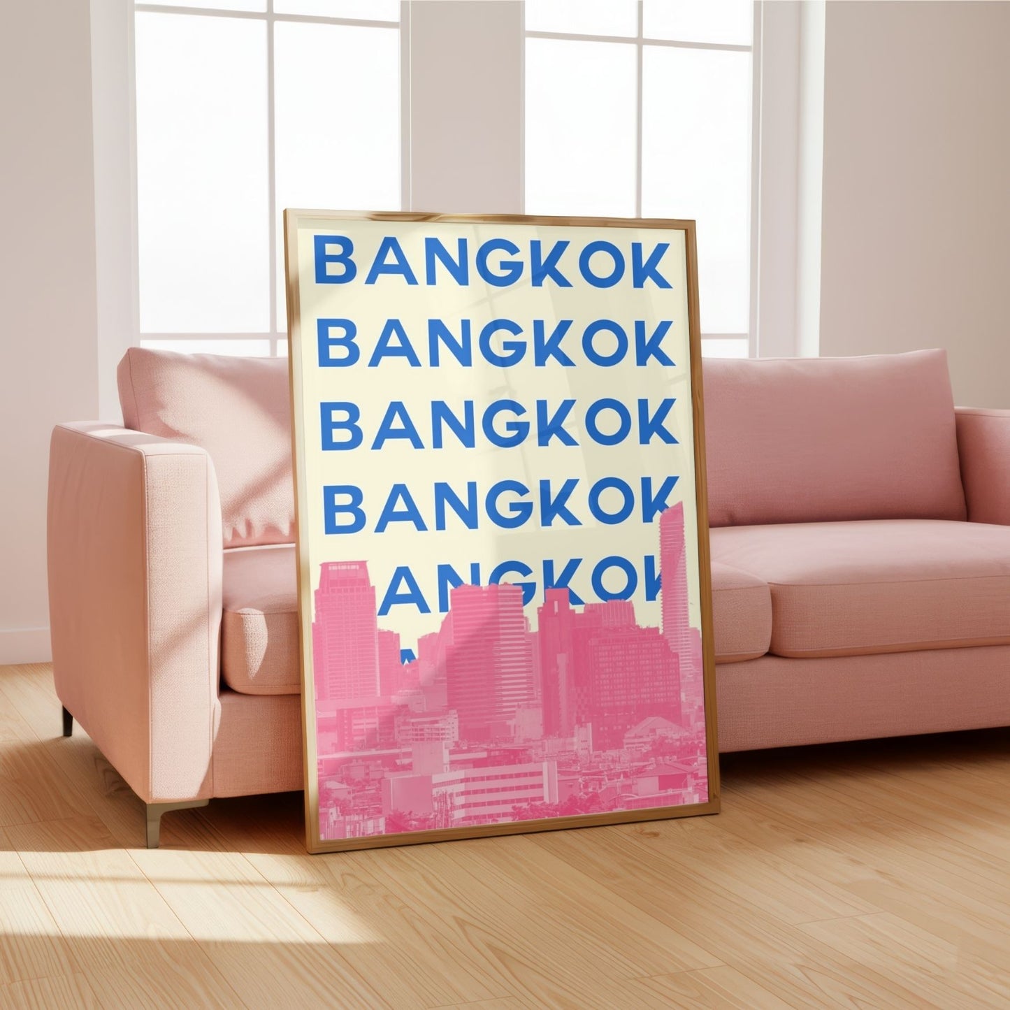 Bangkok Preppy Travel Poster