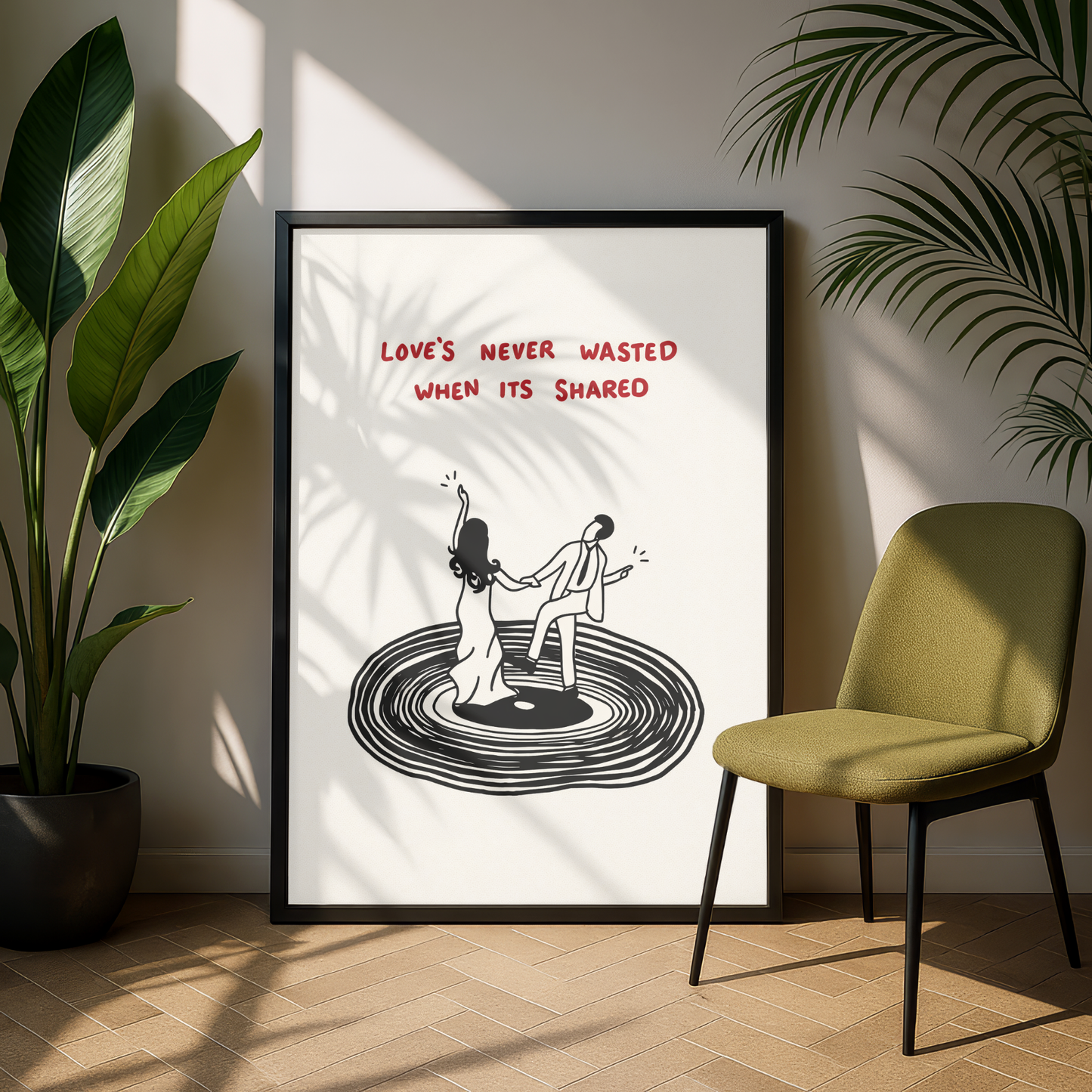 Love Is Never Wasted Quote Print