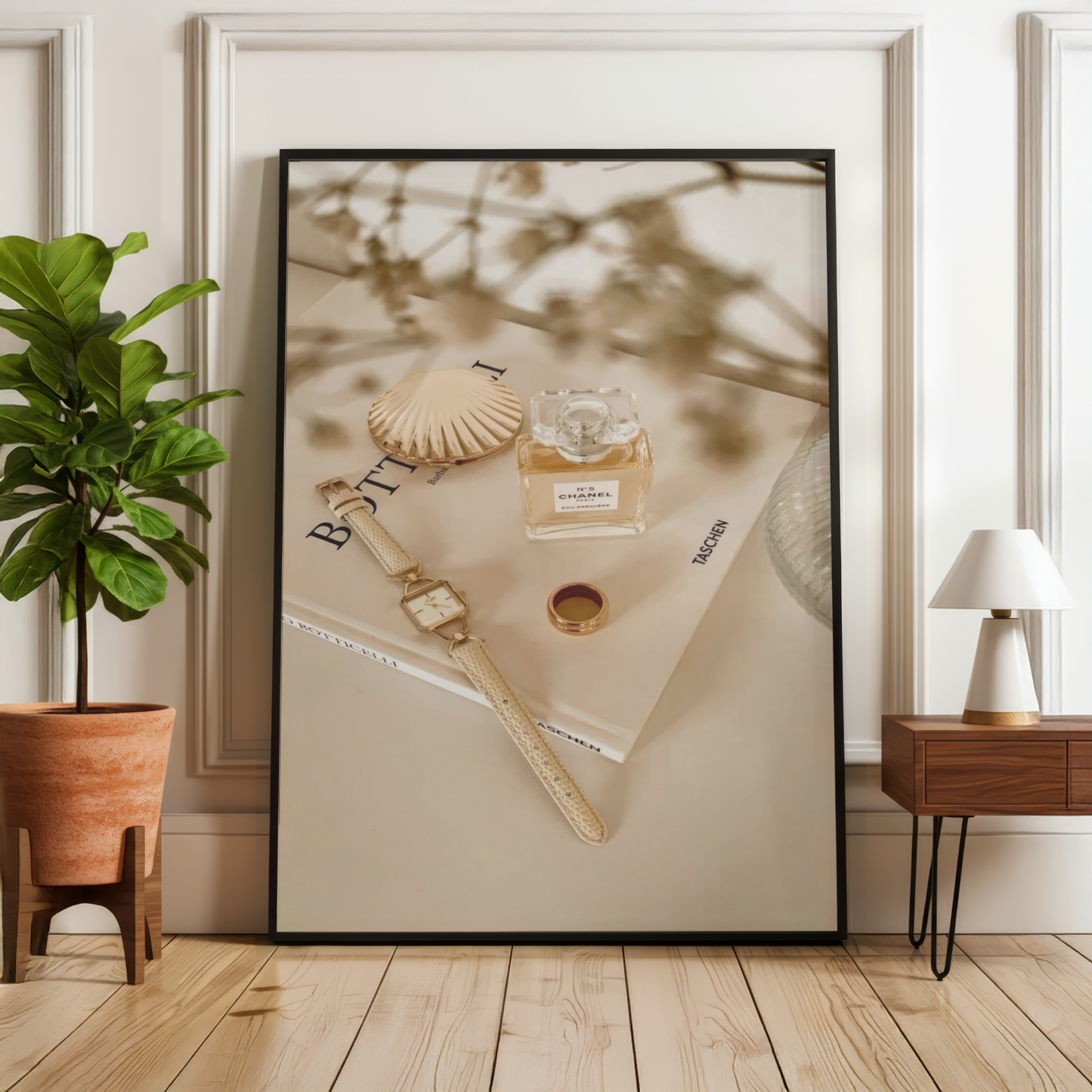 Chanel Flatlay Wall Art Print