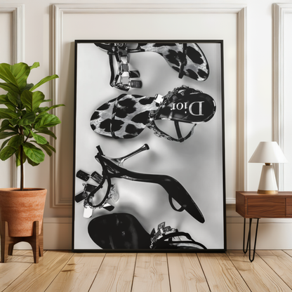 Leopard Heels Fashion Wall Art Print