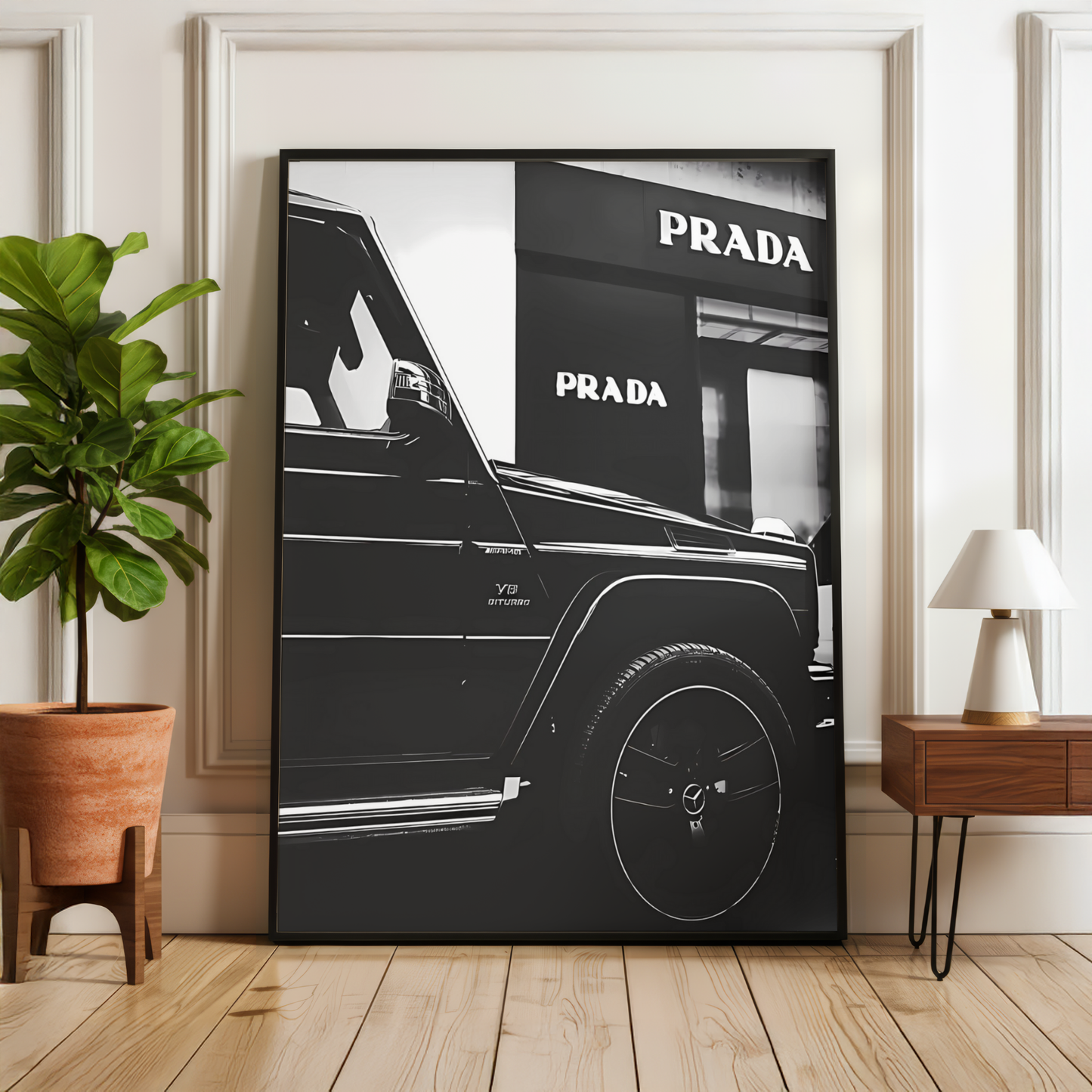 Prada Vintage Car Print