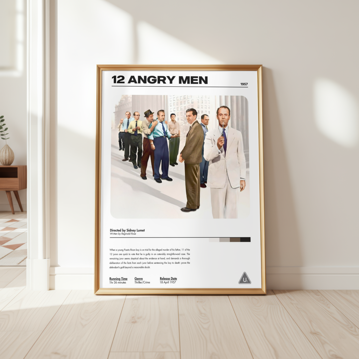 12 Angry Men Classic Movie Print