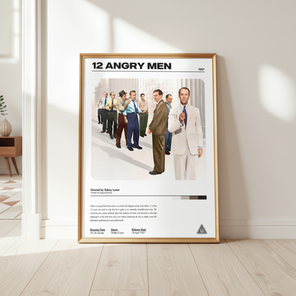 12 Angry Men Classic Movie Print