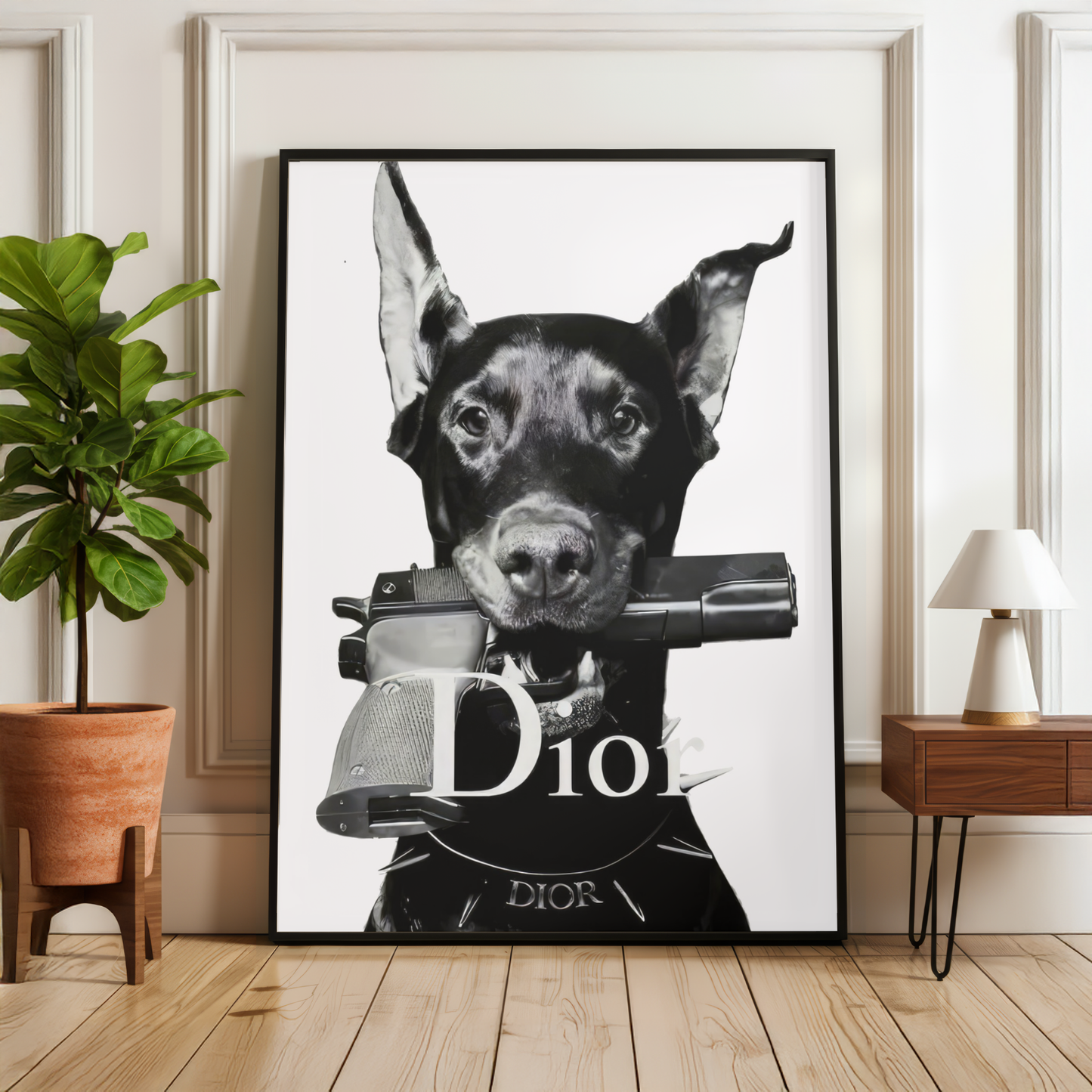 Luxury Doberman Dog Print