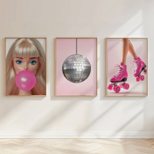 Set of 3 Barbie Prints