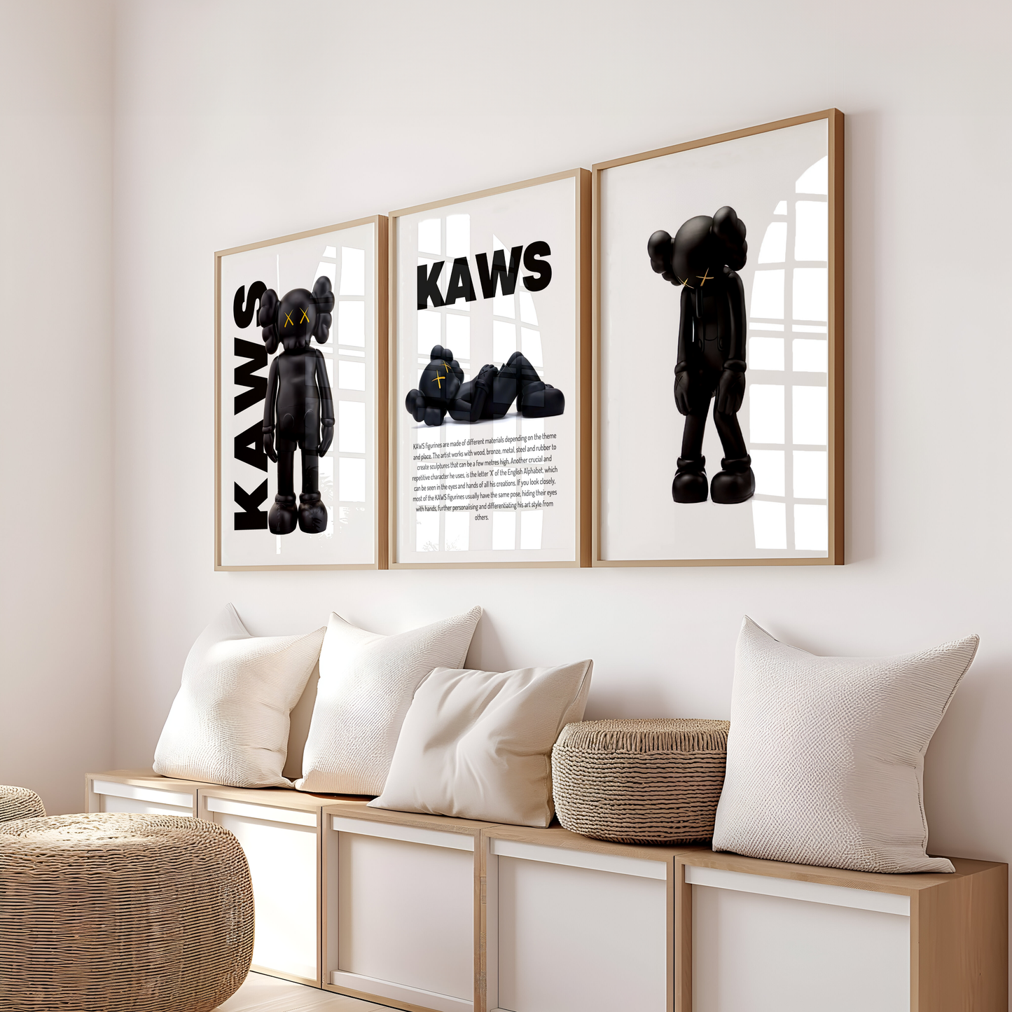 Set of 3 Kaws Prints