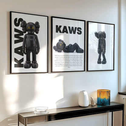 Set of 3 Kaws Prints