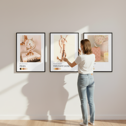 Set of 3 Luxury Fashion Prints