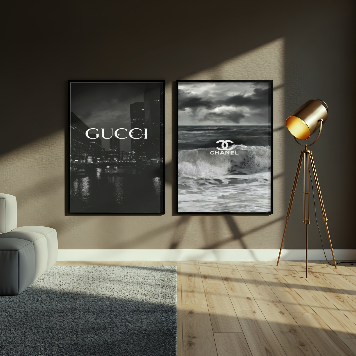 Set of 2 Chanel & Gucci Prints