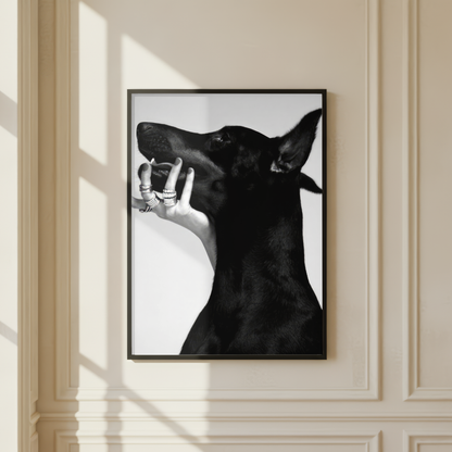 Luxury Doberman Dog Print