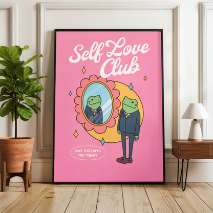 Self Love Club Frog Print