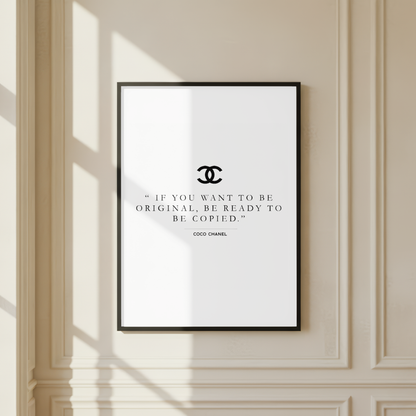 Coco Chanel Luxury Print