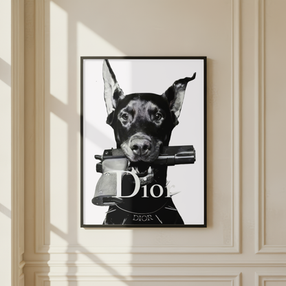 Luxury Doberman Dog Print