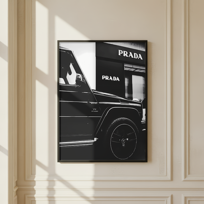 Prada Vintage Car Print