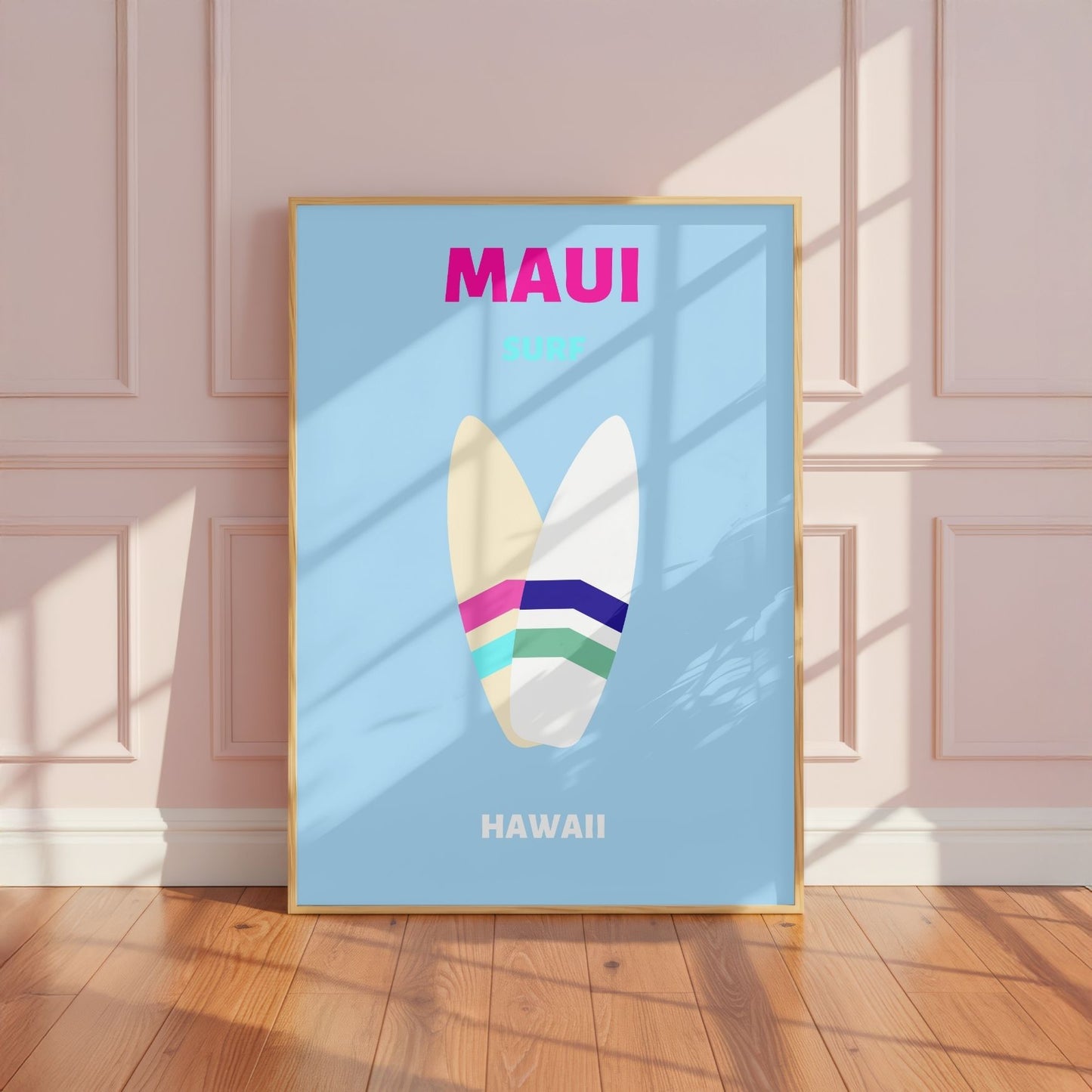 Maui Preppy Travel Poster