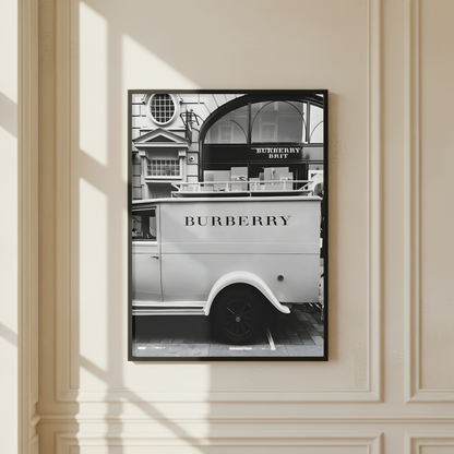 Burberry Vintage Car Print