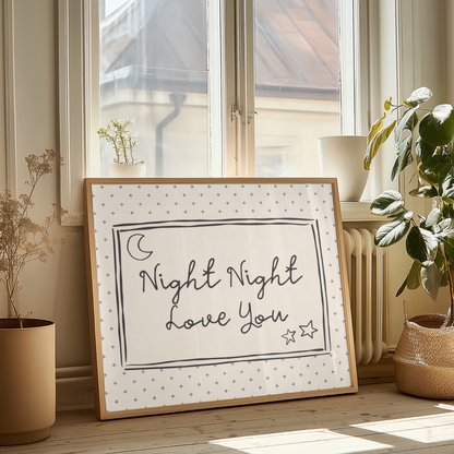 Night Night Love You Print