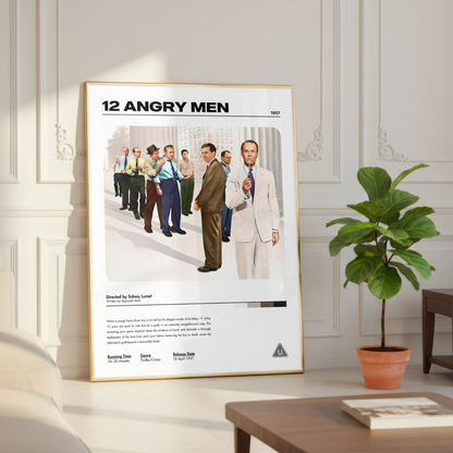 12 Angry Men Classic Movie Print