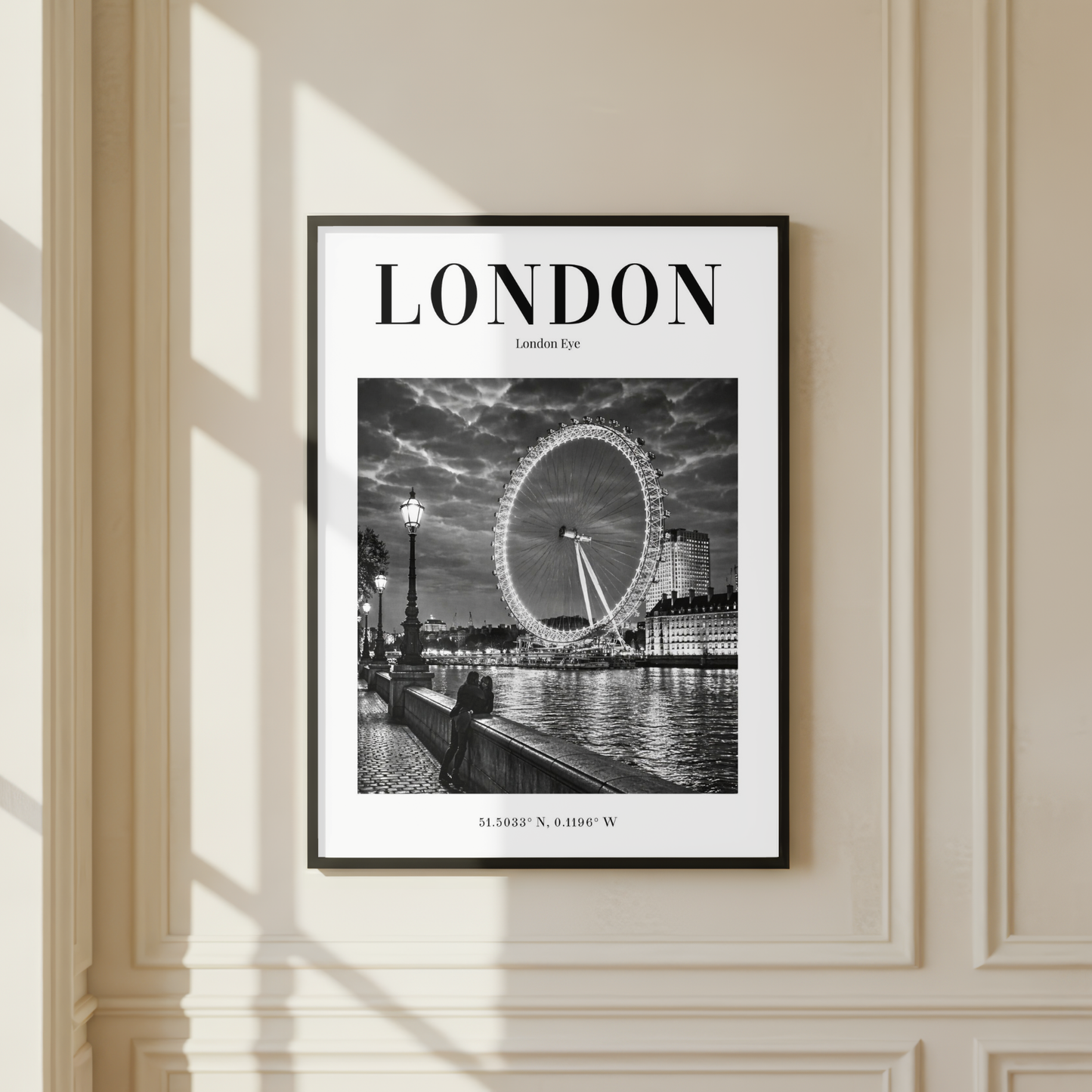 London Eye Monochrome Poster