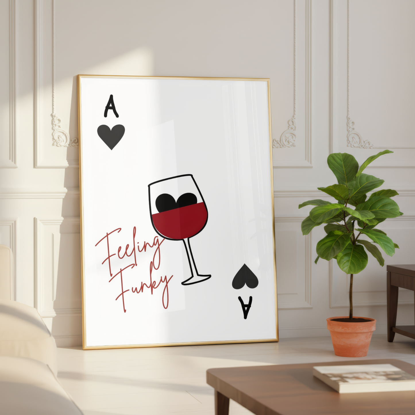 Feeling Funky Wine Print