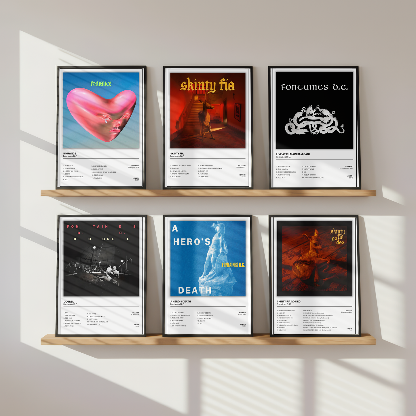 Fontaines D.C. Album Cover Print | Indie Music Poster | Irish Band Wall Art