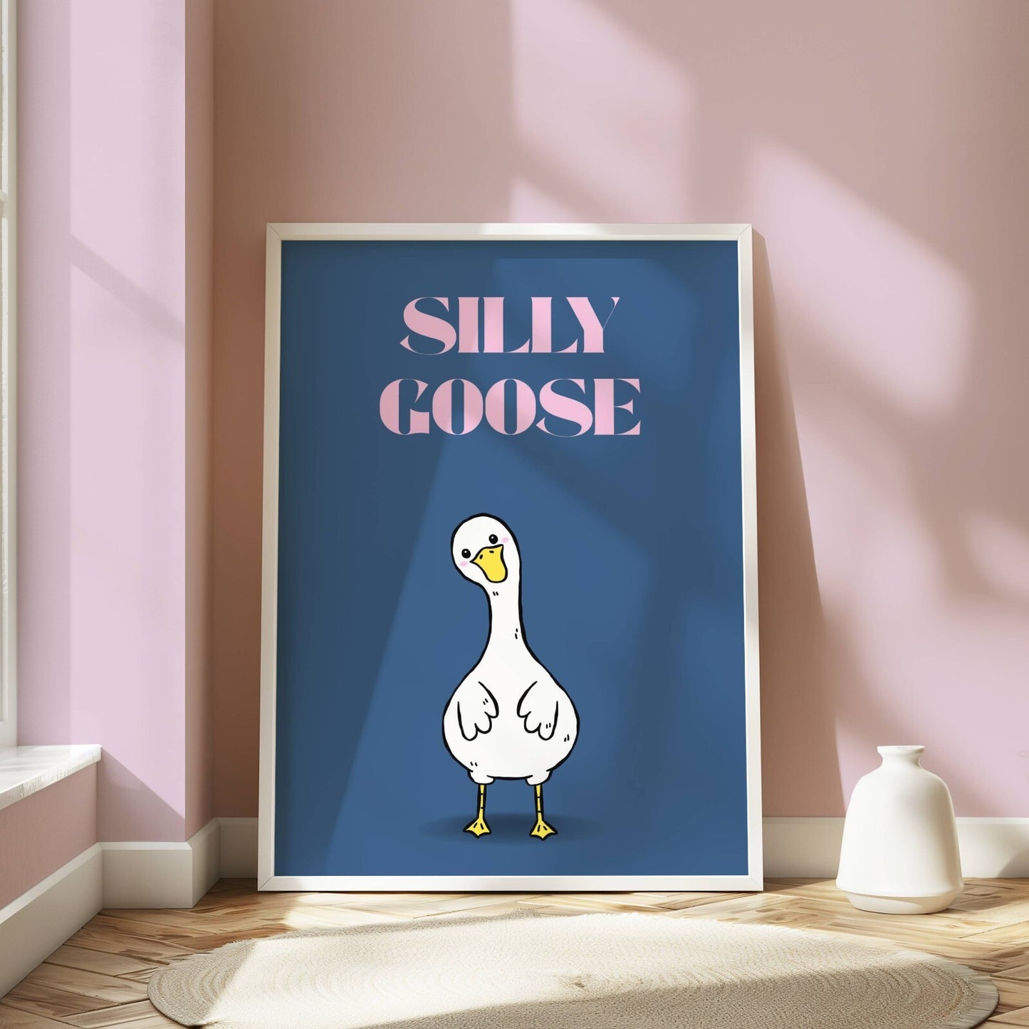Silly Goose / Funny Preppy Art Poster / Humour / Pop Art / Trendy A5 A4 A3