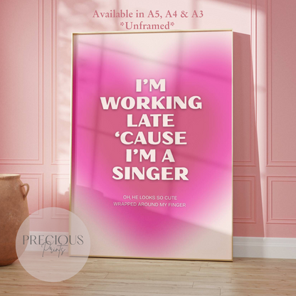 Espresso Sabrina Carpenter Lyric Print / Music Poster / A5 A4 A3 Unframed