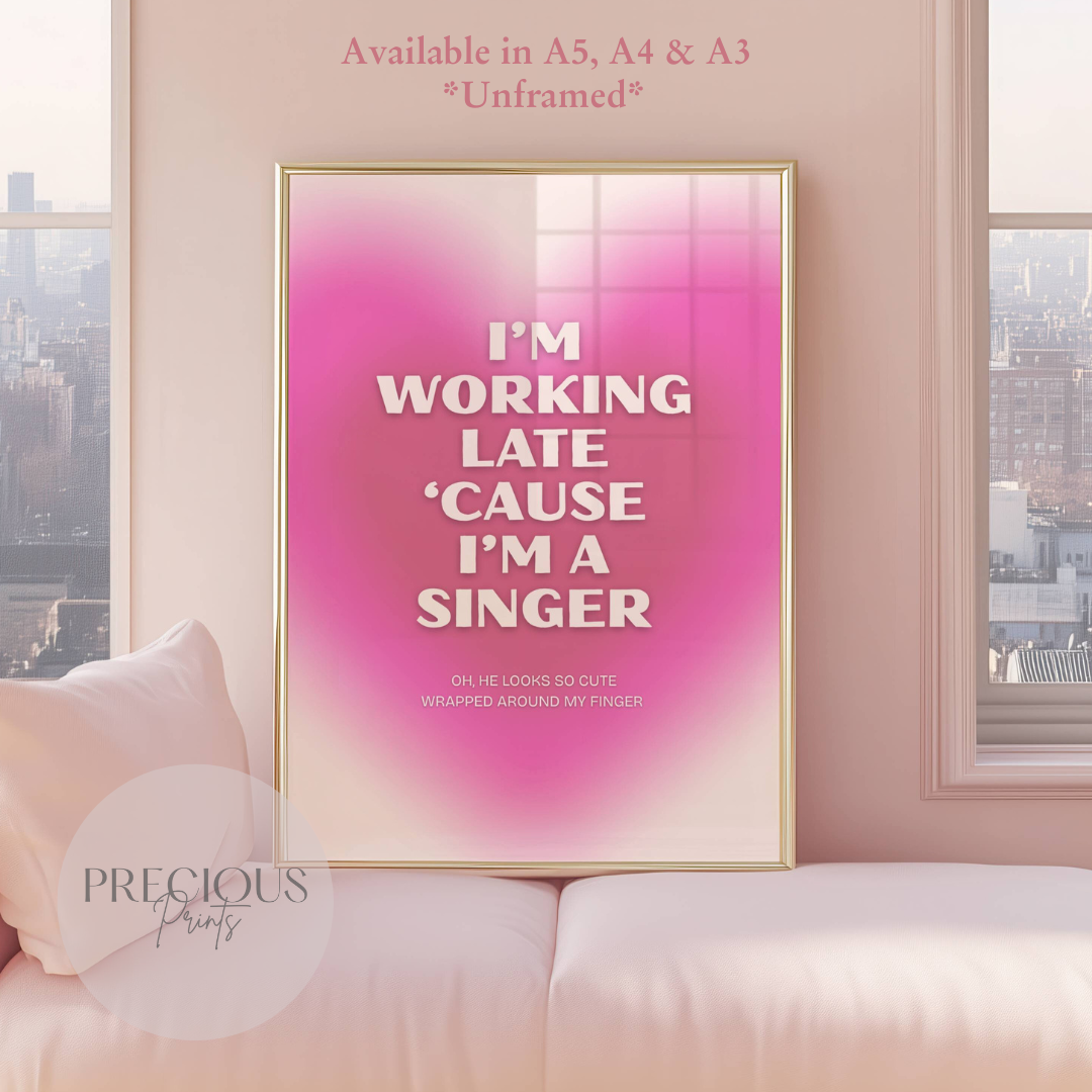 Espresso Sabrina Carpenter Lyric Print / Music Poster / A5 A4 A3 Unframed