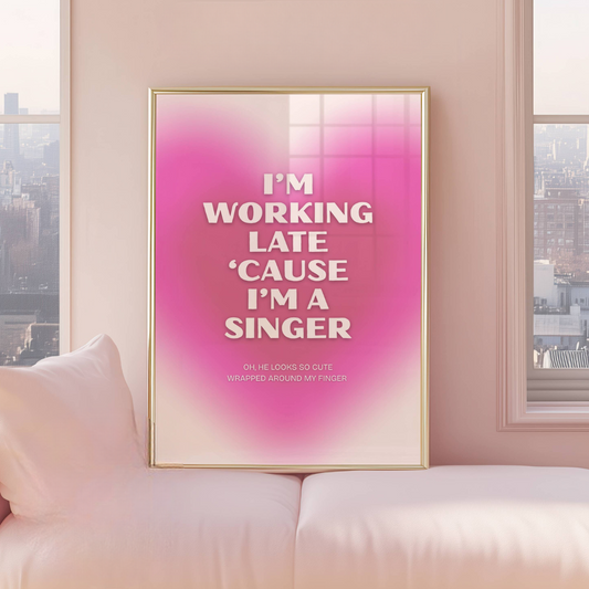 Espresso Sabrina Carpenter Lyric Print