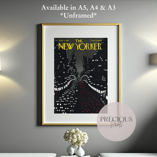 The New Yorker 2 April 1927 Vintage Wall Art Print / Artist Matias Santoyo