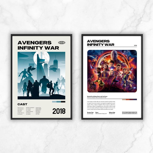 Avengers Infinity War 2018 Minimalist Movie Poster Print Unframed A5 A4 A3