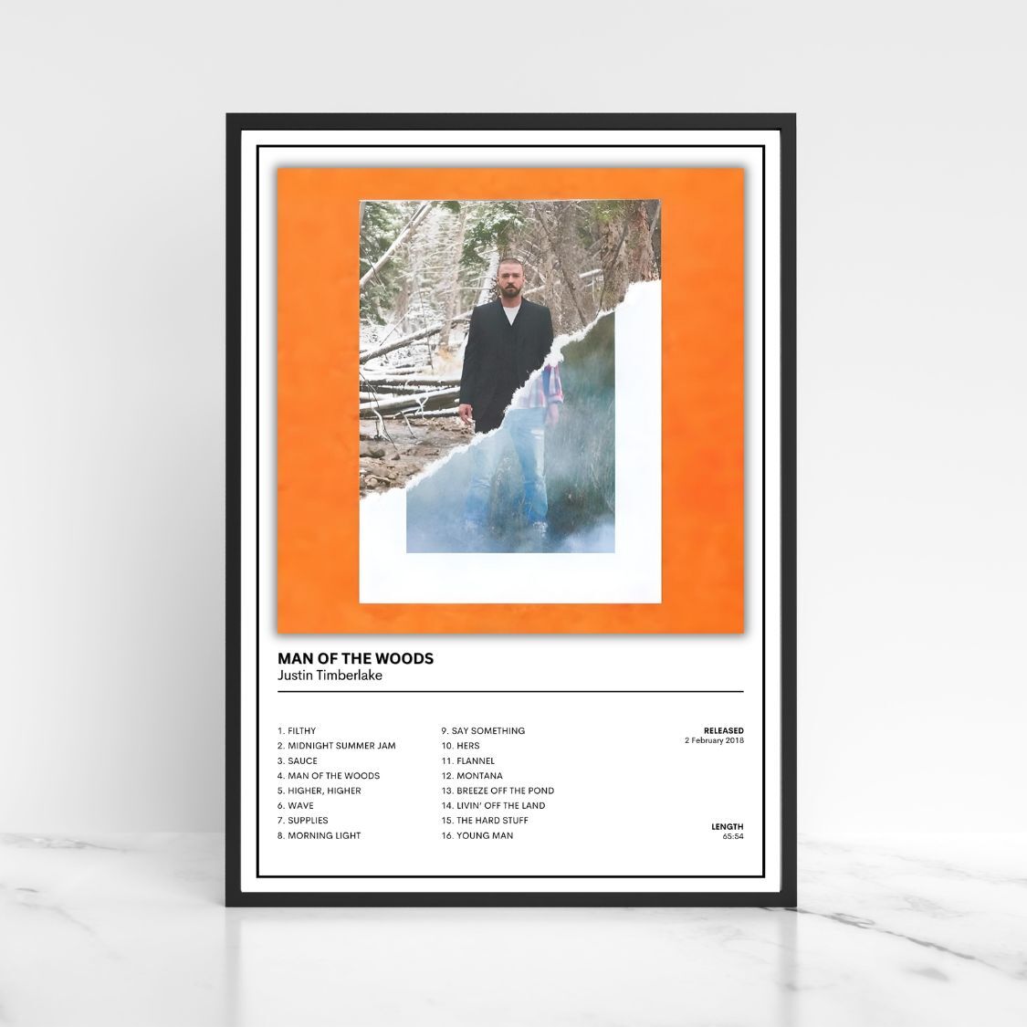 Justin Timberlake Album Cover Poster / A5 A4 A3 The Full Collection