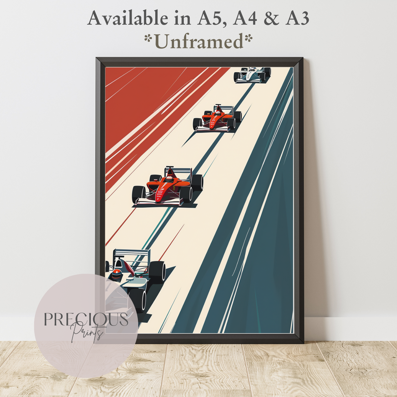 Formula 1 Race Car Wall Art Print Poster / A5 A4 A3 Unframed Classic Cars