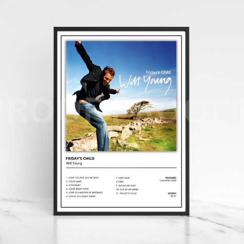 Will Young - Friday's Child Album Cover Music Poster /  A5 A4 A3