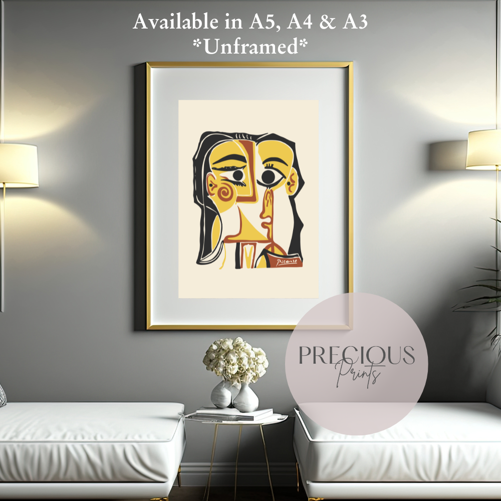 Picasso Jacqueline 1972 Portrait Print / Vintage Gallery Wall Art / High Gloss