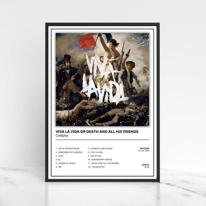 Coldplay Album Poster Full Collection A5 A4 A3 Album Cover Unframed