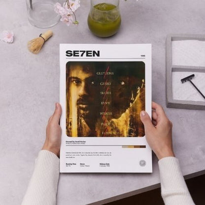 Se7en Seven Movie Poster A5 A4 A3 Unframed High Gloss Print