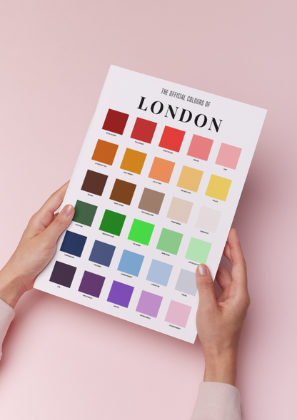 The Official Colours of London Poster / A3 A4 A5 / London Art / Town Art