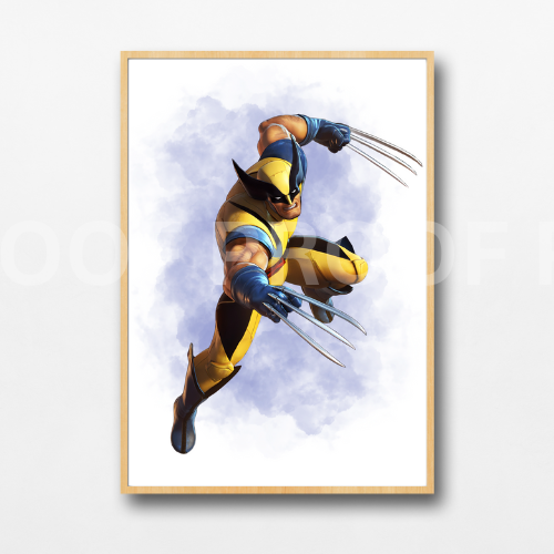 Set of 3 Personalised Girl/boy Nursery bedroom Print / Wolverine marvel A5 A4 A3