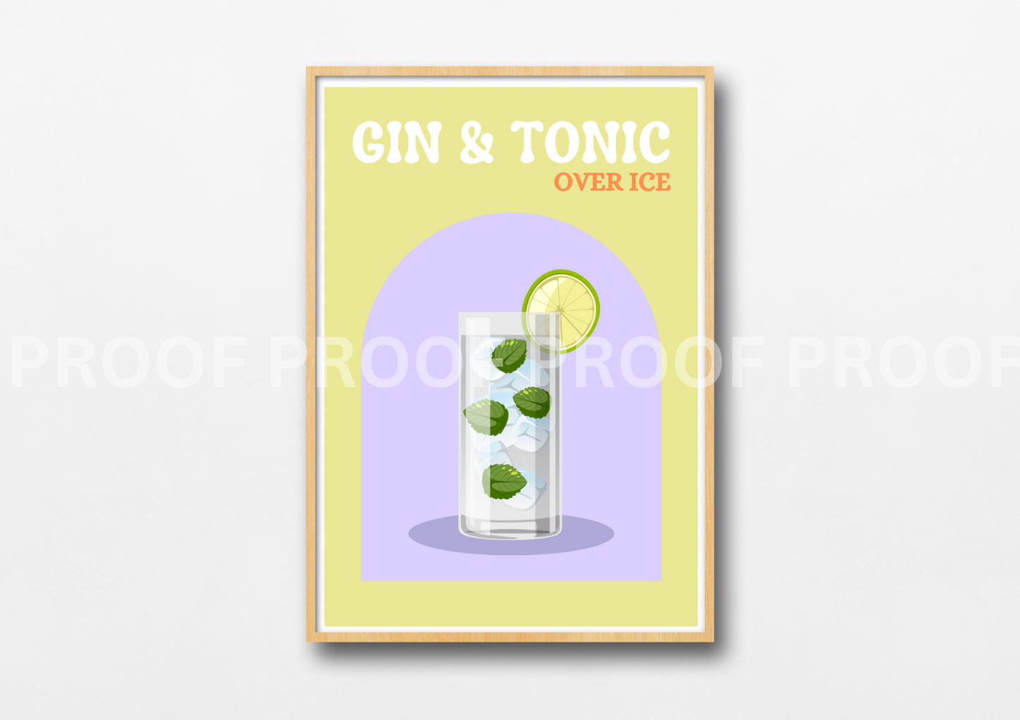 Colourful Cocktail Posters / Preppy Wall Art / A5 A4 A3 Unframed