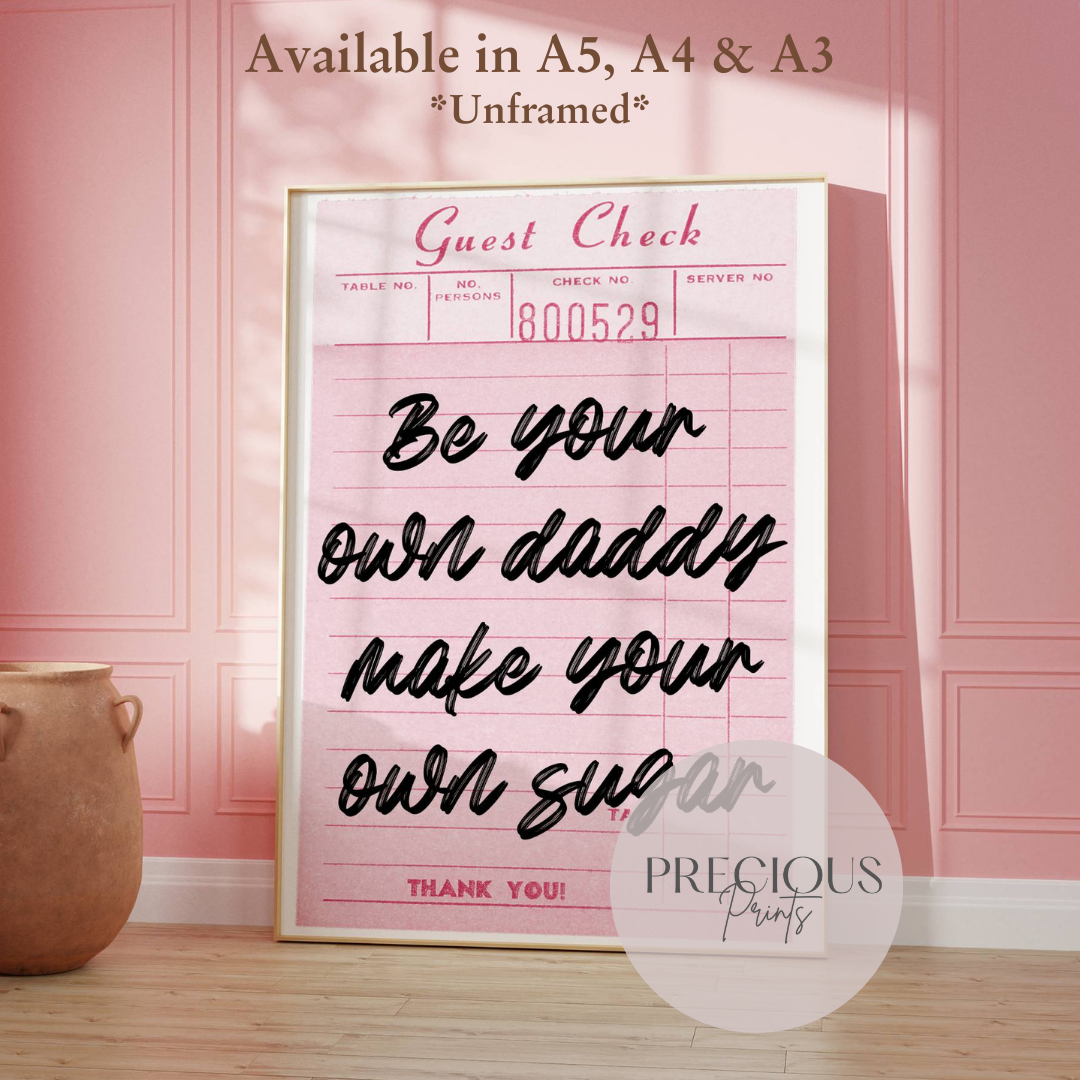 Preppy Feminist Poster / Trendy Wall Art / Newspaper Art print / A5 A4 A3