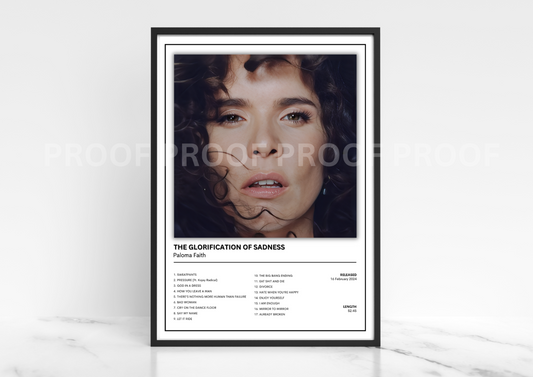 Paloma Faith The Glorification of Sadness Album Music Poster / A5 A4 A3