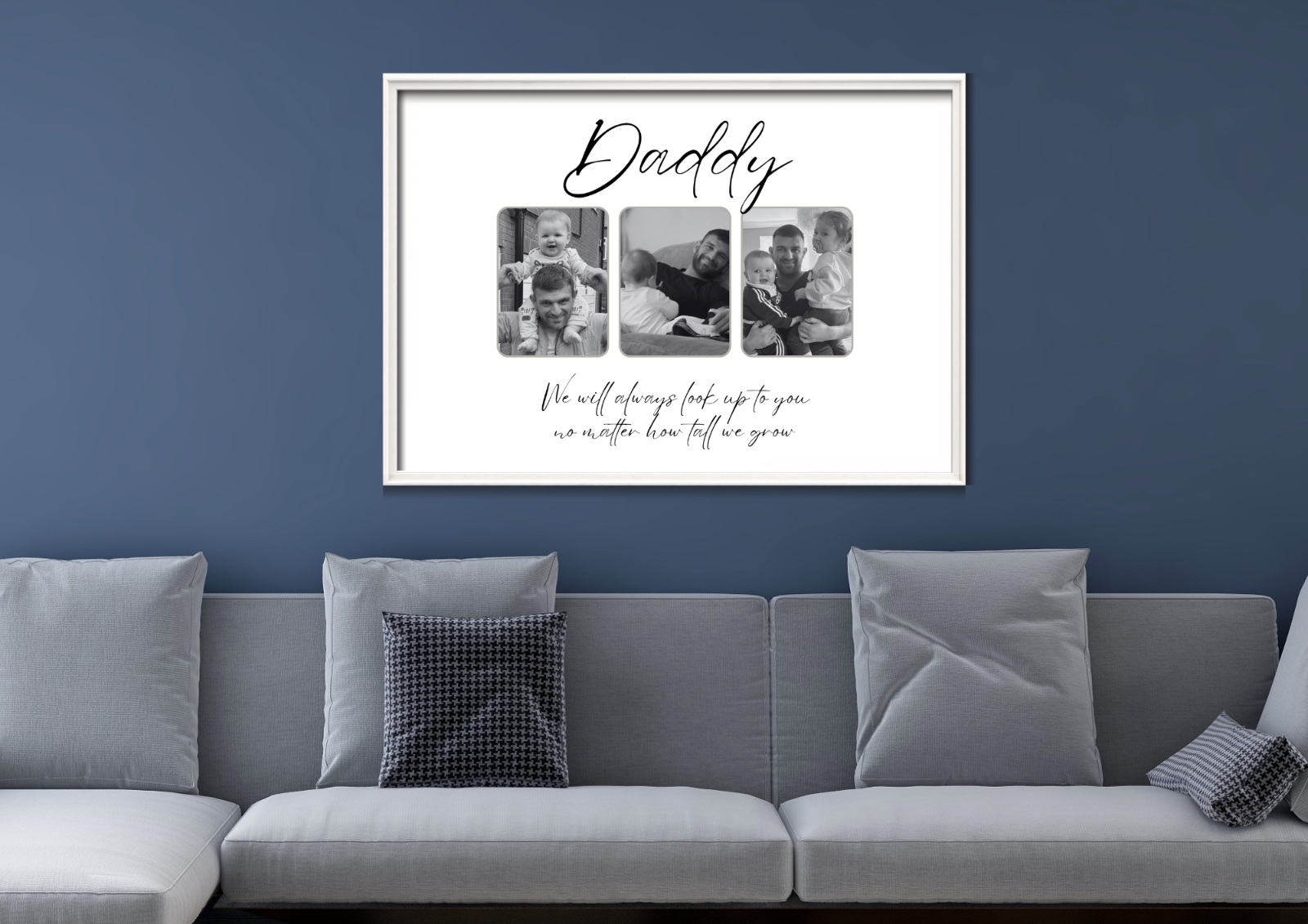Personalised Daddy Photo Print Fathers Day A5 A4 A3