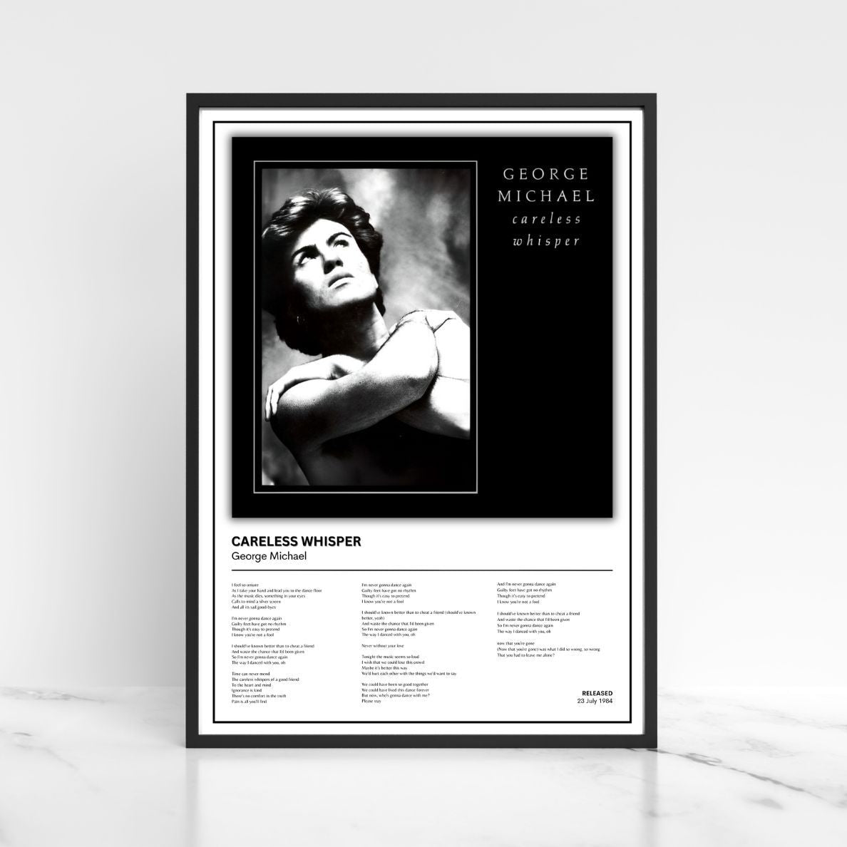 George Michael Music Album Single Cover Poster / Music Gift A5 A4 A3