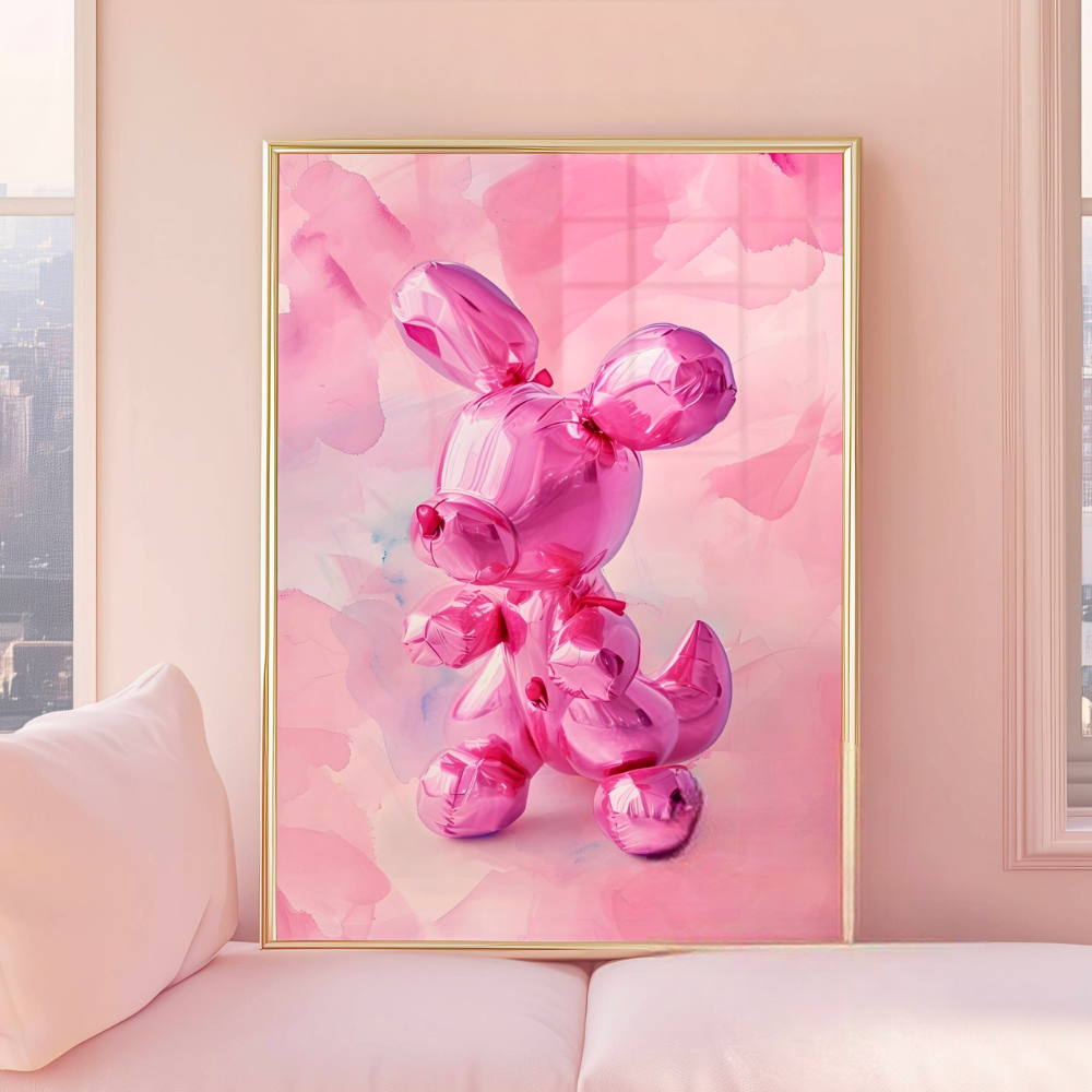 Balloon Dog Puppy Preppy Print