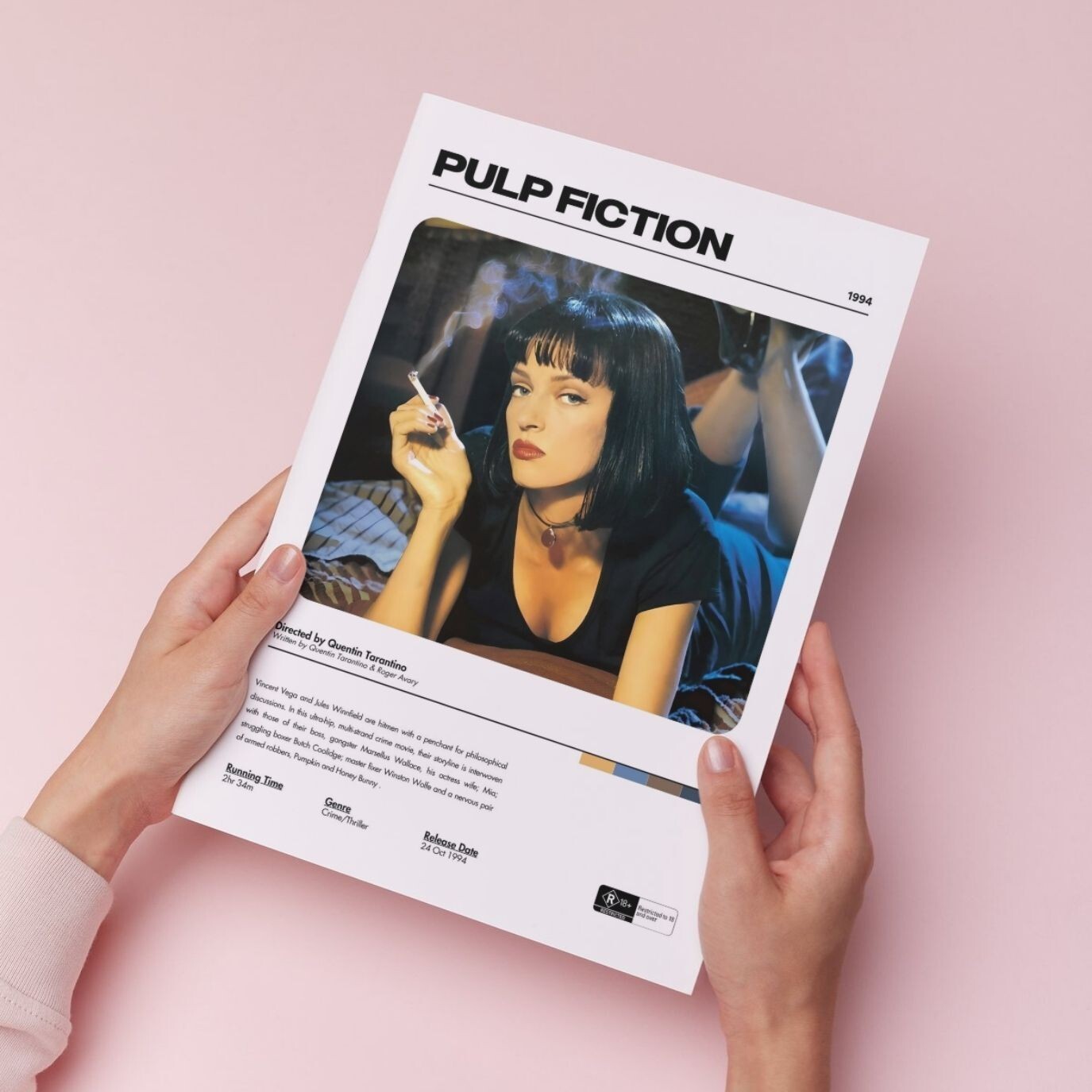 Pulp Fiction Movie Poster A5 A4 A3 Unframed High Gloss Print