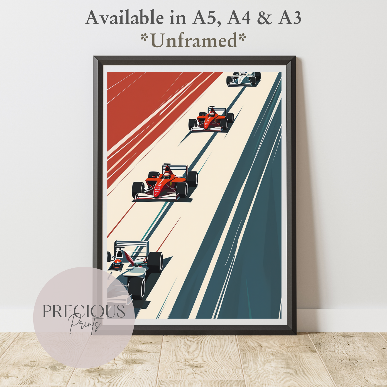 Formula 1 Race Car Wall Art Print Poster / A5 A4 A3 Unframed Classic Cars