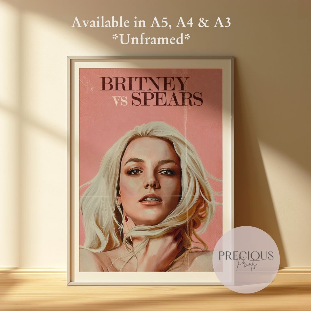 Britney vs Spears Poster  / A5 A4 A3 Unframed / Fast Delivery / High Quality